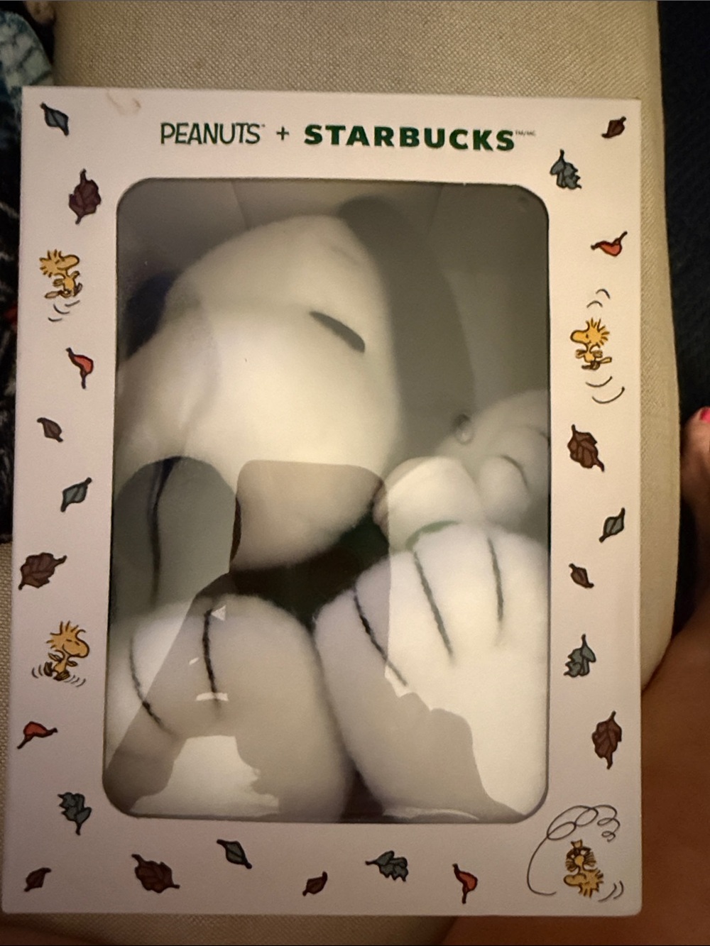Snoopy Starbucks plush stuffed animal